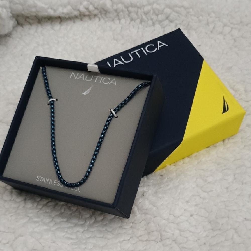 Nautica Stainless Steel Blue Chain